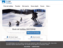 Tablet Screenshot of findskiholidays.com